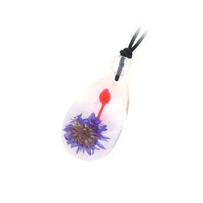 花草透明琥珀項(xiàng)鏈