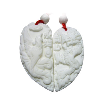 永結(jié)同心龍鳳硨磲情侶項(xiàng)鏈