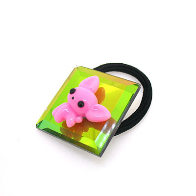 小動物玻璃片皮筋