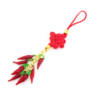 紅辣椒中國結(jié)掛件