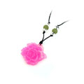 國(guó)花粉紫牡丹項(xiàng)鏈[顏色混裝]