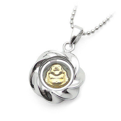 925銀飾品時(shí)來(lái)運(yùn)轉(zhuǎn)金佛墜