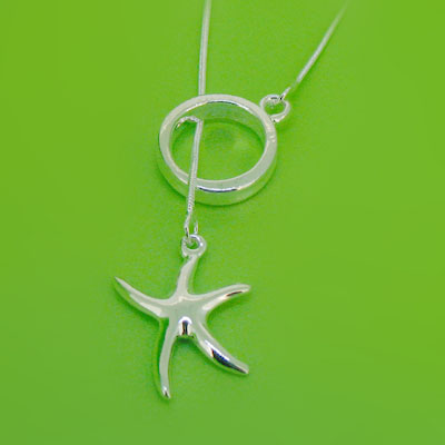流行海星指環(huán)鍍銀項(xiàng)鏈