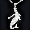 新款人魚(yú)小姐韓飾毛衣鏈