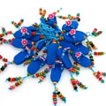 花朵拖鞋軟陶手機(jī)小飾品