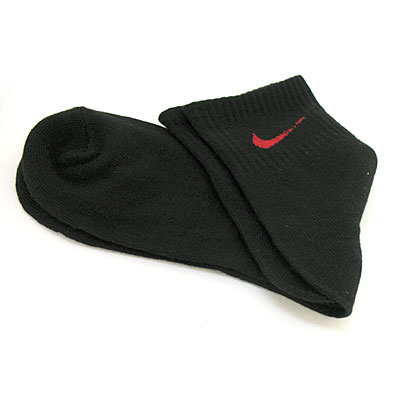 nike黑色男式外貿(mào)全棉運(yùn)動(dòng)襪子