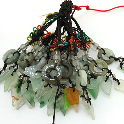 小圈圈玉石手機掛鏈飾品