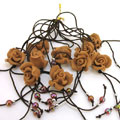 軟陶玫瑰花手機(jī)鏈小飾品