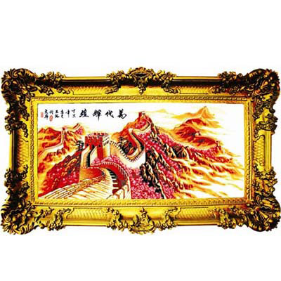 萬代輝煌十字繡圖紙布線套件中格195*91cm