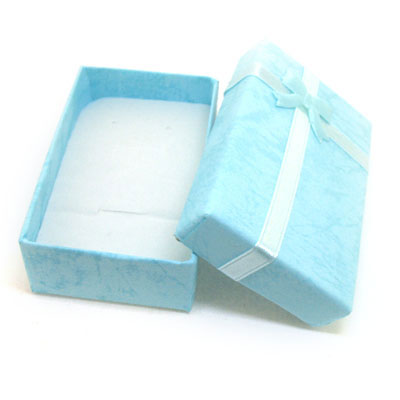 天藍(lán)色小號(hào)三件套飾品包裝盒