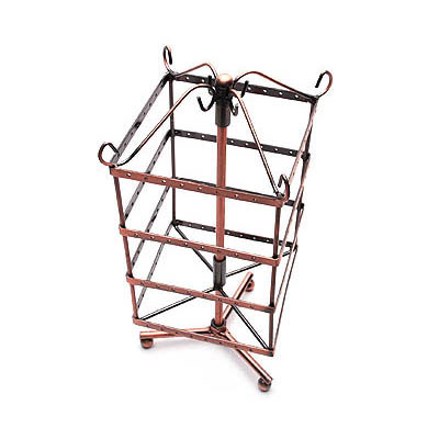 64對方形旋轉(zhuǎn)型耳環(huán)展示銅架飾品展架