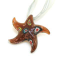 大海星千花琉璃大吊墜項鏈墜