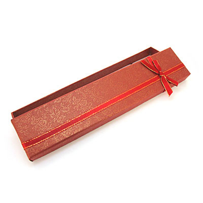 大紅精致紋理手鏈?zhǔn)直黹L盒
