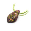 紫色夢(mèng)幻細(xì)金粉琉璃墜