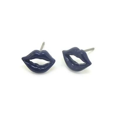 韓版可愛(ài)個(gè)性嘴唇耳釘 日韓小飾品