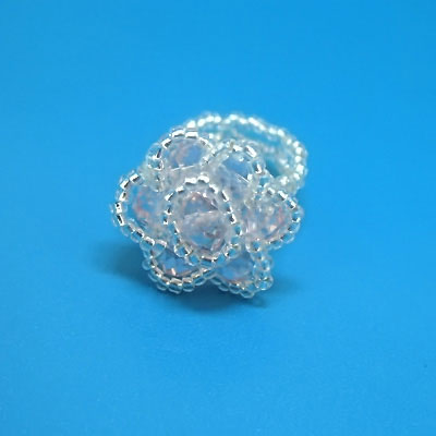 小號(hào)玫瑰花戒指最愛(ài)水晶編制戒指