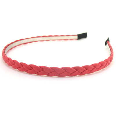 時(shí)尚紅色發(fā)飾品 皮質(zhì)發(fā)辮韓版發(fā)箍