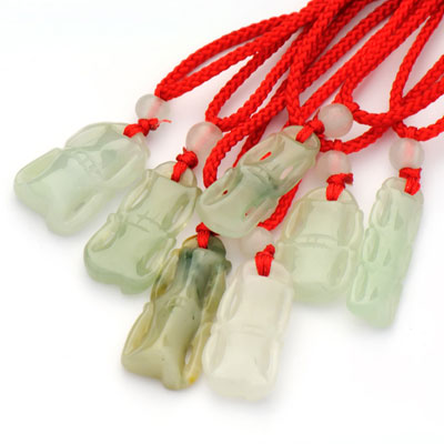 A玉好水頭優(yōu)質(zhì)節(jié)節(jié)高紅繩玉石項(xiàng)鏈