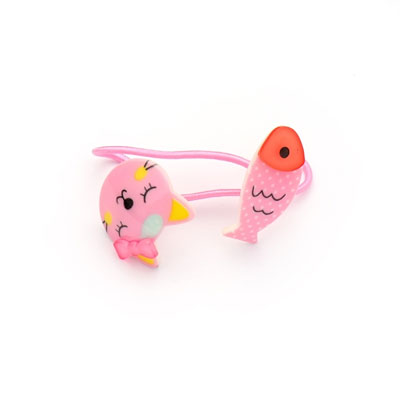 個(gè)性小花貓愛(ài)吃魚時(shí)尚可愛(ài)BB皮筋