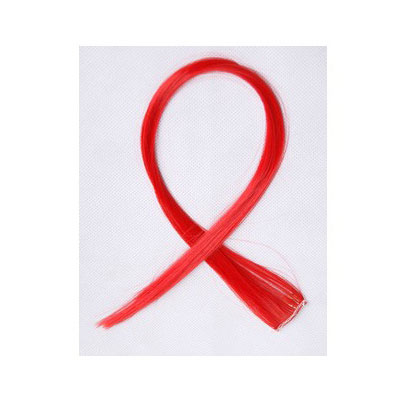 紅色長(zhǎng)假發(fā)片原宿發(fā)飾品 挑染長(zhǎng)發(fā)片批發(fā)